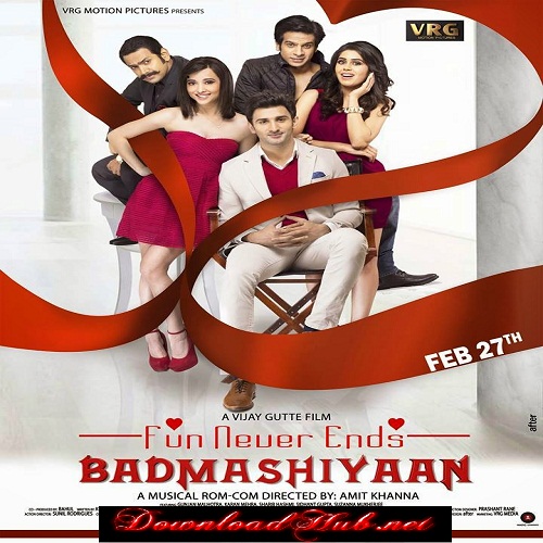 Poster Of Hindi Movie Badmashiyaan (2015) Free Download Full New Hindi Movie Watch Online At downloadhub.in