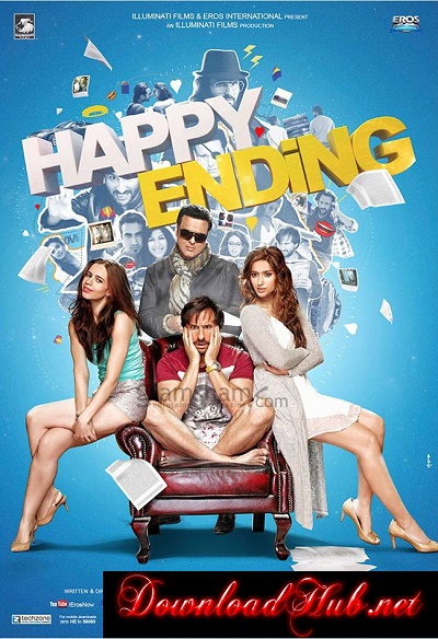 Poster Of Happy Ending (2014) All Full Music Video Songs Free Download Watch Online At downloadhub.in